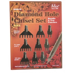 Diamon hole chisel set